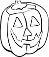 Laminas para colorear de calabazas para halloween
